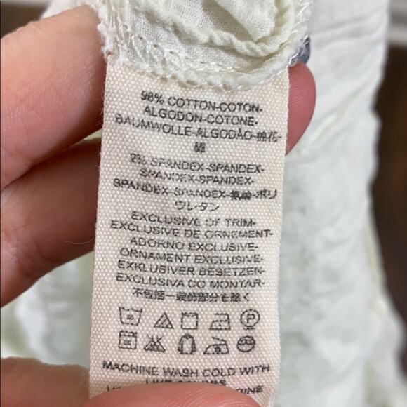 Free People Sea to Shore Ivory Cropped Blouse - Picture 5 of 7